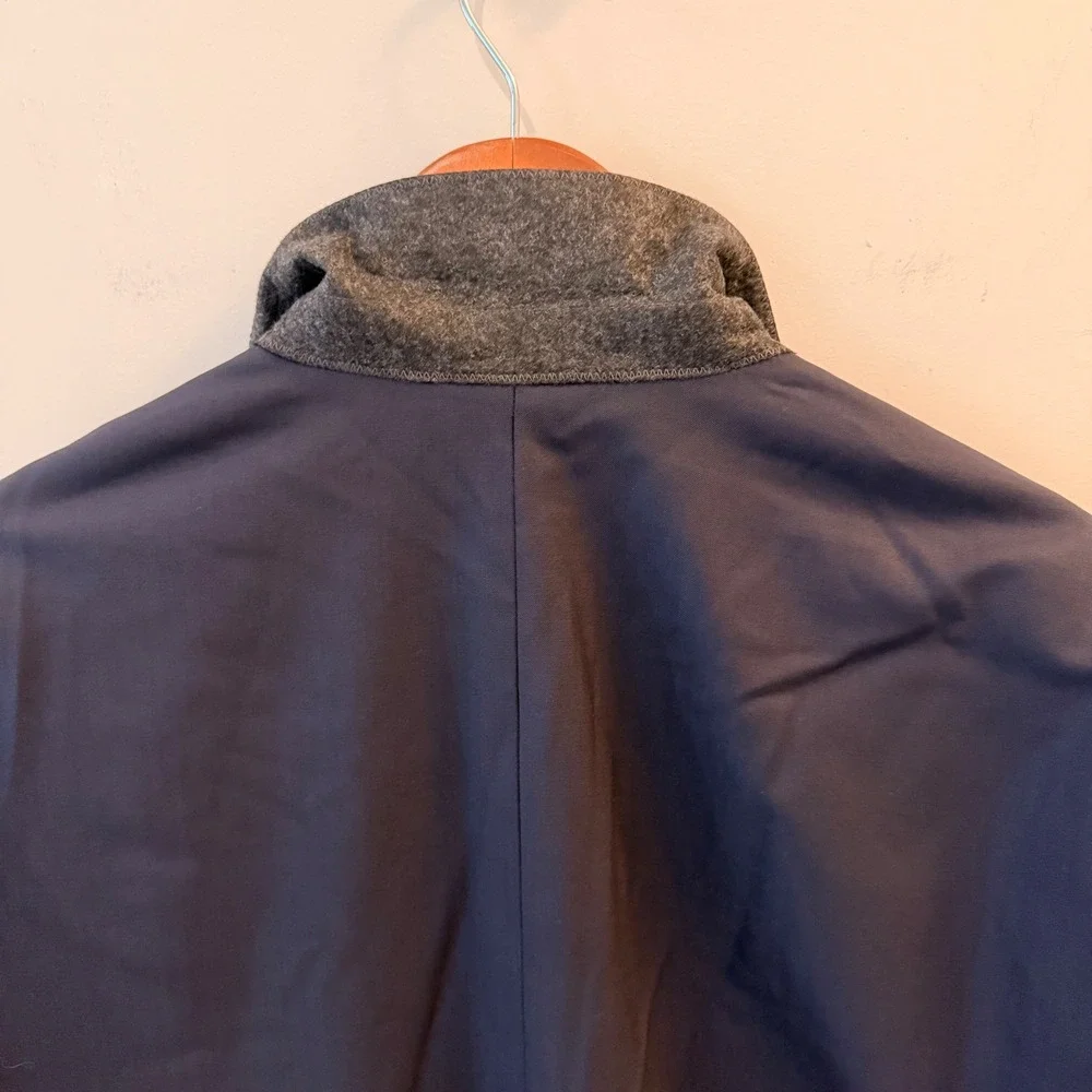 Quince Stretch Wool Blazer Premium Italian Wool Modern Exec Nello Gori Navy NWT